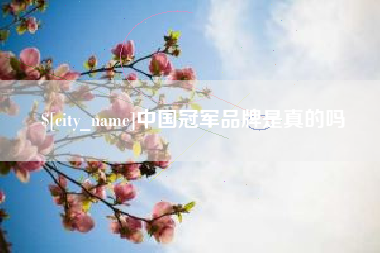 遂宁中国冠军品牌是真的吗