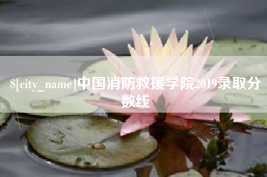 遂宁中国消防救援学院2019录取分数线