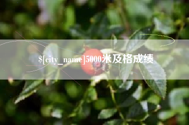 遂宁5000米及格成绩