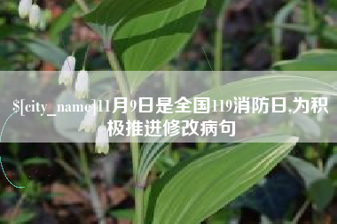 遂宁11月9日是全国119消防日,为积极推进修改病句