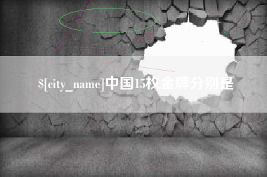 遂宁中国15枚金牌分别是