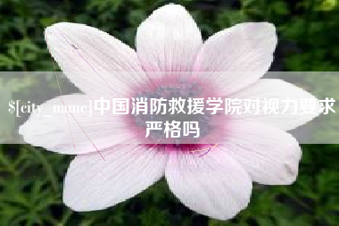 遂宁中国消防救援学院对视力要求严格吗