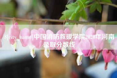 遂宁中国消防救援学院2020年河南录取分数线