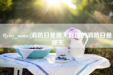 遂宁消防日是哪天我国的消防日是哪天