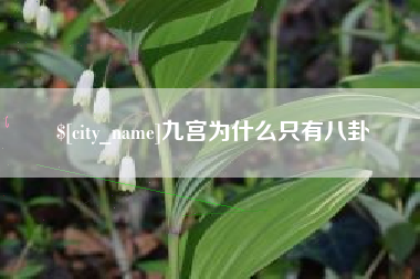 遂宁九宫为什么只有八卦