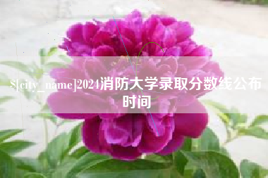 遂宁2024消防大学录取分数线公布时间