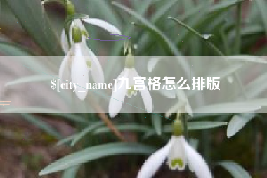 遂宁九宫格怎么排版