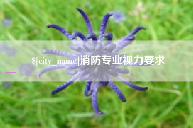 遂宁消防专业视力要求