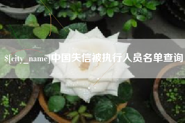 遂宁中国失信被执行人员名单查询