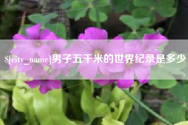 遂宁男子五千米的世界纪录是多少