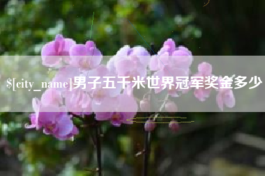 遂宁男子五千米世界冠军奖金多少