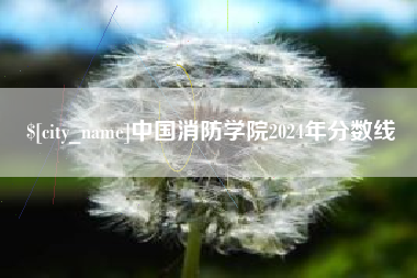 遂宁中国消防学院2024年分数线