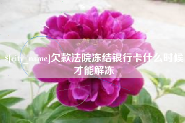 遂宁欠款法院冻结银行卡什么时候才能解冻