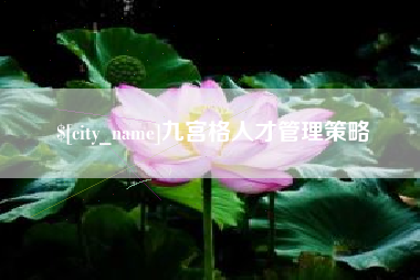 遂宁九宫格人才管理策略