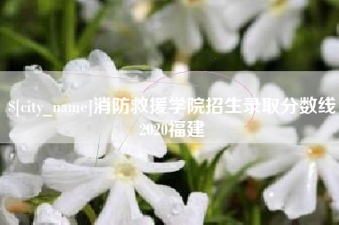 遂宁消防救援学院招生录取分数线2020福建