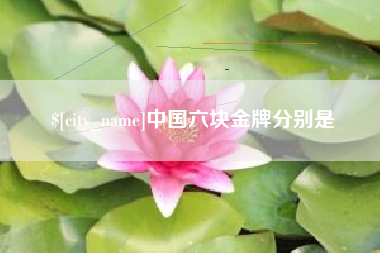 遂宁中国六块金牌分别是