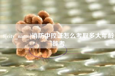 遂宁消防中控证怎么考取多大年龄能考
